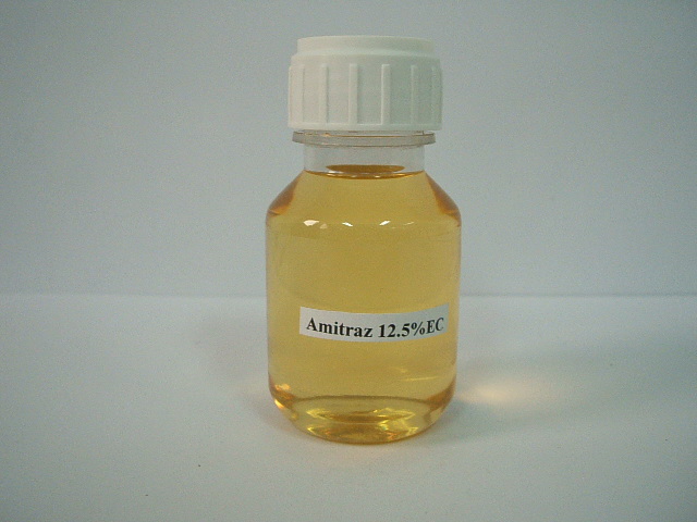 Amitraz; CAS NO 33089-61-1; amidine acaricide and insecticide for use in top fruit, ornamentals and some vegetables. treatment applications